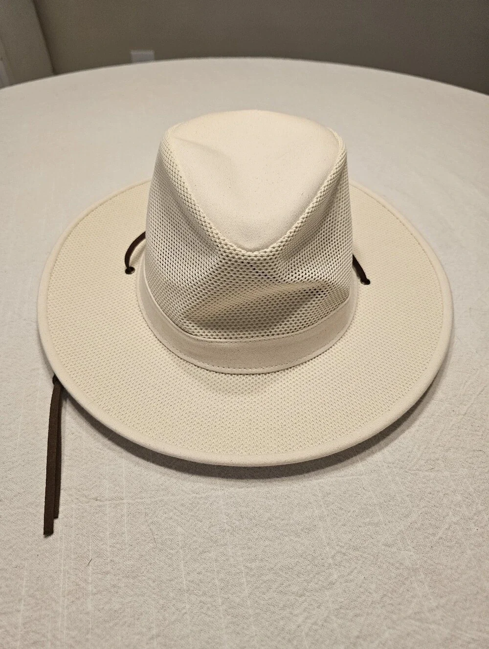 Henschel Hats Mesh Vented Cotton Hat Size Large Fishing Safari Cream Packable